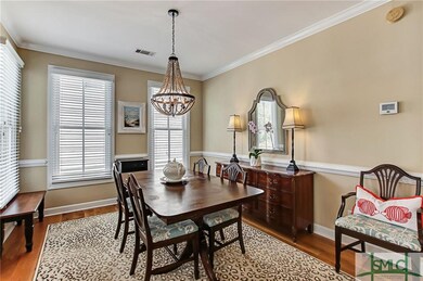 Dinning Room has ample wall space and area for fur
