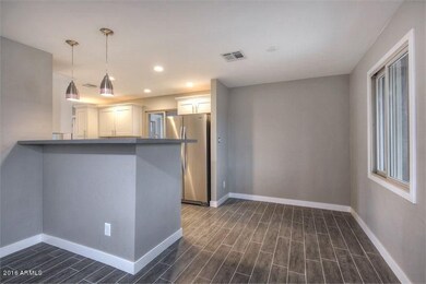 Dining area and breakfast bar