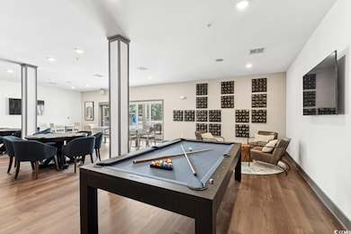 Recreation room featuring recessed lighting, decor