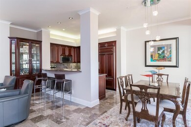 Dining area adjacent to the kitchen.