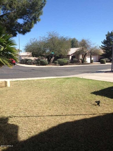 Looking from the front yard