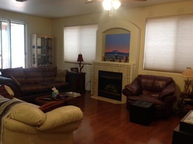 Living area & fireplace
