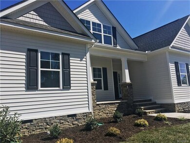 Stacked stone detail and front porch