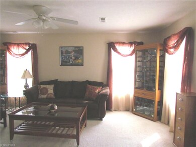 Step through the front door into the lovely living