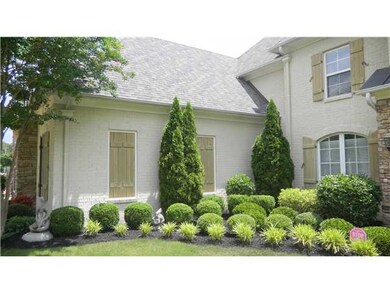 Landscaped lawn