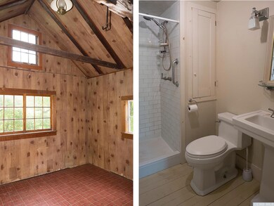 Mudroom, on left. Recently redone 1st floor bathro