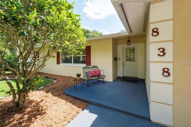 Charming front porch perfect for greeting guests