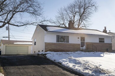 Front with garage