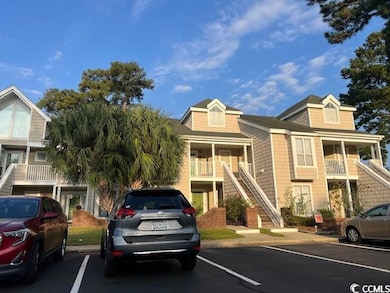 Exterior space with a balcony