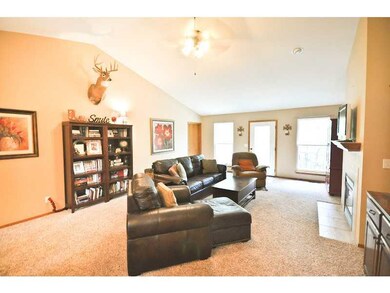 Den/Family/Great Room. Vaulted ceiling, gas log fireplace
