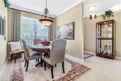 Formal dining room with crown molding