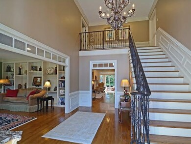 This elegant entry welcomes you to the home.  The 