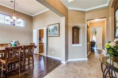 The formal dining has access to the kitchen for ea