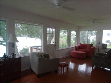 Florida room with lake views