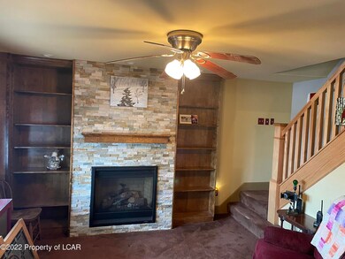 Family room with gas fireplace