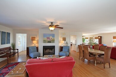 Living room with fireplace