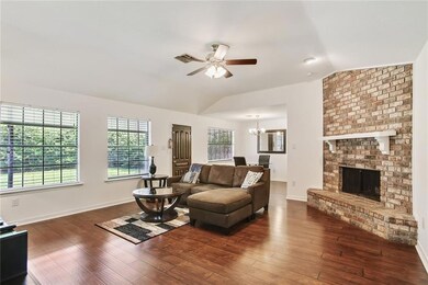 Nice living room with cozy fireplace!