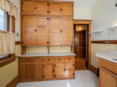 Beautiful old kitchen cabinets.