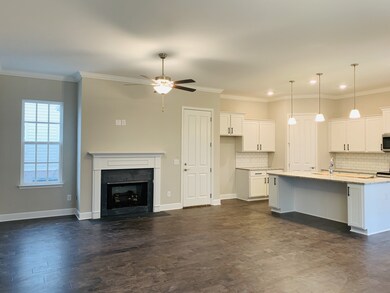 Gas fireplace, access to garage 