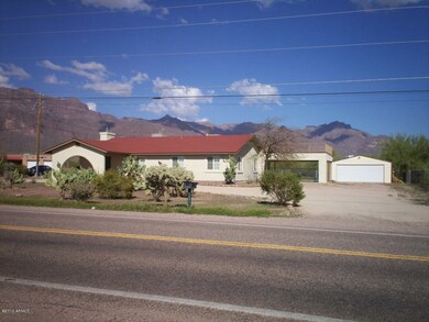 front of property