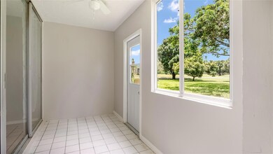 Enclosed patio with expansive golf views!