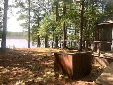 Looking down to the water from the camp.