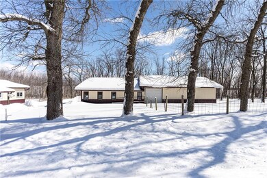 View of home and garage / pole shed.