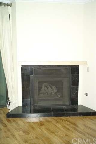 Gas fireplace in living room