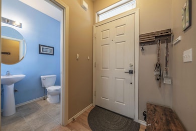 Entry and Hall Bath