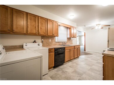 Updated kitchen with laundry area