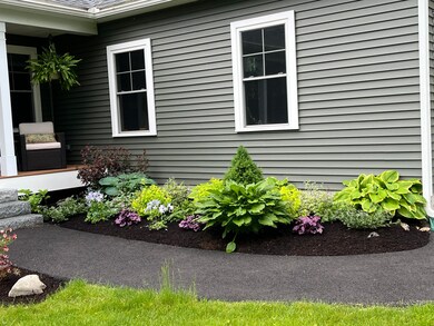 Perennials near front walkway