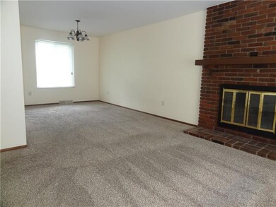 Dining room with fireplace