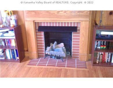 Exterior Front. Fireplace in living room