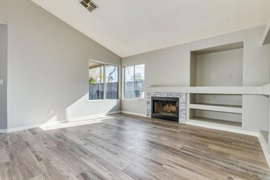 Cozy Family room with vaulted ceilings