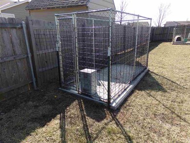 DOG RUN WITH CONCRETE FLOOR WILL REMAIN