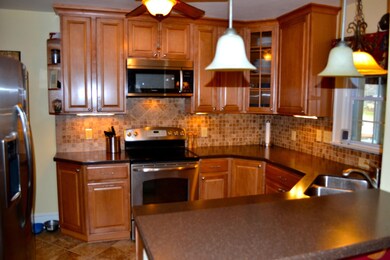 Kitchen w/New Cabinets & Corian Counters