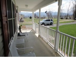 Enjoy the views from the porch
