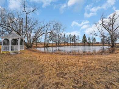 Pond & Gazebo on property