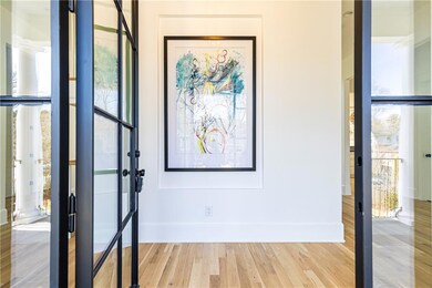 A beautiful iron door and window set set the tone 