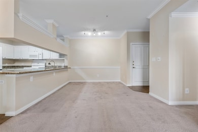 Dining room and kitchen with large counter space a
