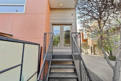 Double glass doors welcome you and your guests.