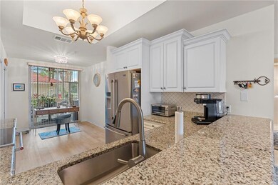 Spacious, sunny Kitchen. Extended granite counter 