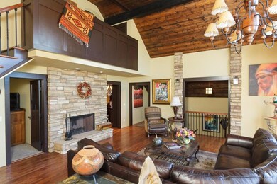 Great Room Custom Stone Fireplac