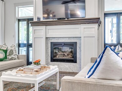 Living room featuring hardwood / wood-style flooring