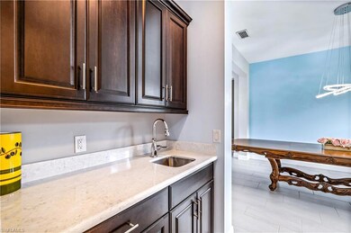Large walk-in butler's pantry and wet bar