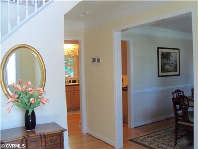 Foyer - Entrance foyer with hardwood floors, 2 sto