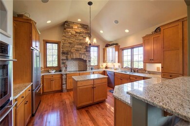 Bright open kitchen with plenty of counterspace.