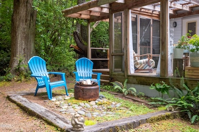 Cozy fire pit.