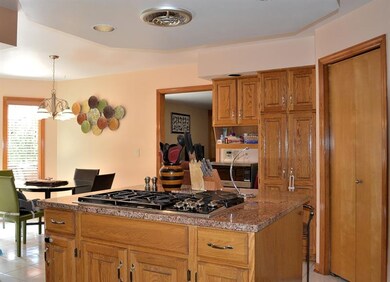 There is plenty of cabinetry in this kitchen, incl