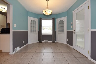Dining room with original built-in corner china ca